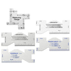 Measuring Tool for Quilting Precision Seam Tailor Ruler (Metal)