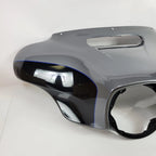 Front Fairing for Harley-Davidson (2014–2023) - Gauntlet Gray Metallic/Vivid Black