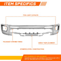 Steel Front Bumper Face Bar for Ford Ranger (2019–2024) Chrome