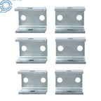 Set of 2 Double Eye Leaf Spring Hangers for Tandem Axle Trailer