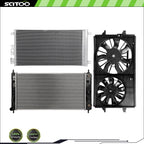 Cooling Fan Radiator AC Condenser Kit for Saturn Aura Pontiac G6 (2006–2010)