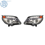 Headlight Assembly Set for Chevy Equinox (2016-2017) Clear Halogen