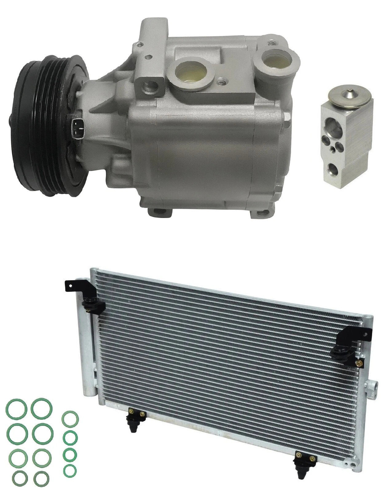 A C Compressor Kit With Condenser for Subaru Outback 2.5L (2007–2009)
