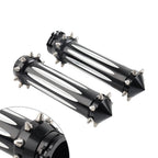Pair of 1'' Spikes Motor Hand Grips for Harley Touring Dyna Softail