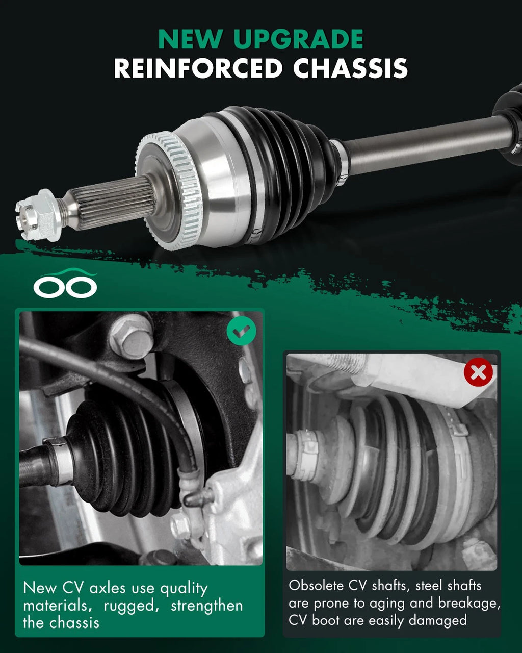 CV Axle Front Left Assembly for Hyundai Santa Fe (2007–2009) 2.7L Auto