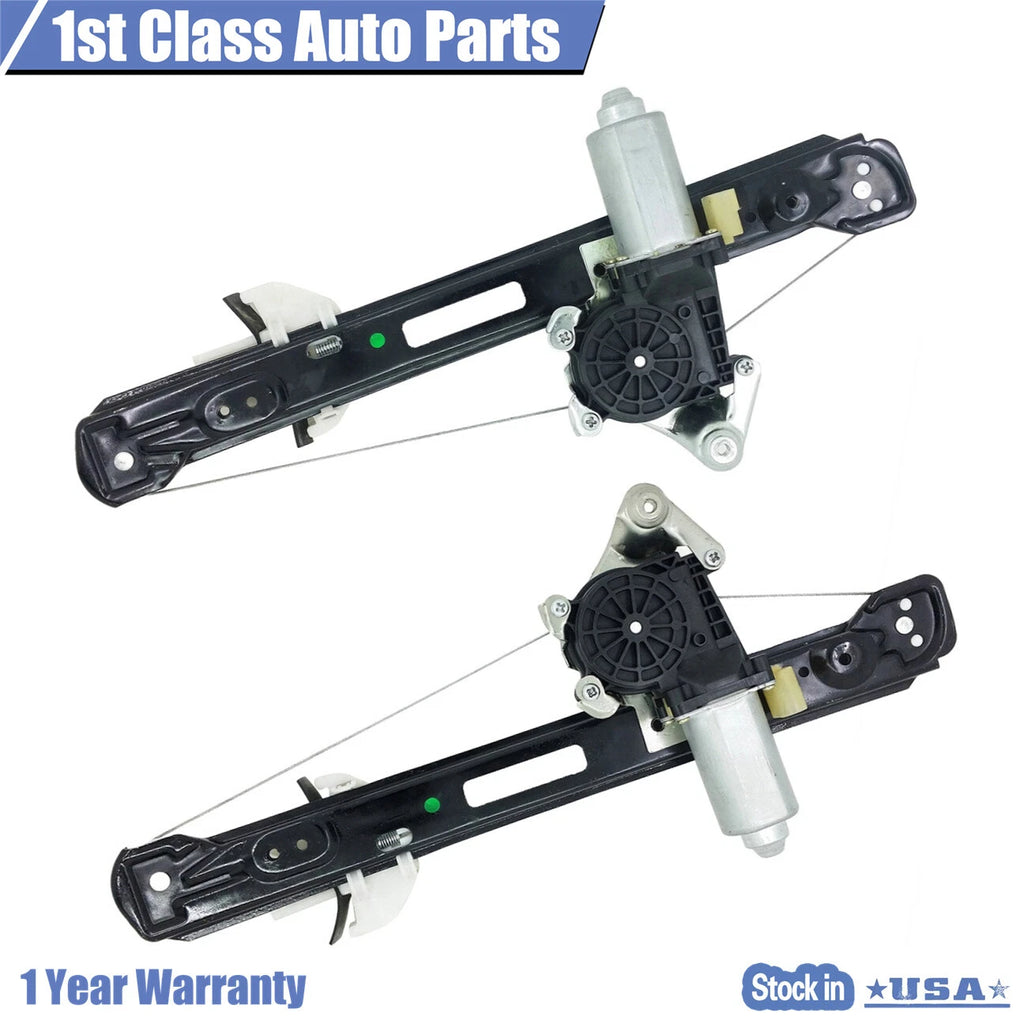 2X Power Window Motor Regulator Assembly for Ford Focus (2000-2007)