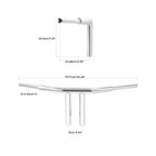 Chrome 10" Rise T-Bar Handlebar for Harley Softail Low Rider (2018–2023)