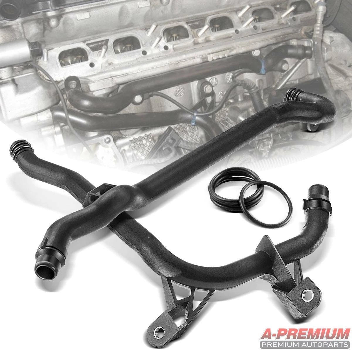2 Engine Heater Inlet Pipes + Water Coolant Pipes for BMW E39 E46 Z3 Z4 (1997–2006)
