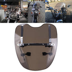 Smoke Windshield 19"x17" for Harley Sportster Dyna Glide Softail (2000–2023)