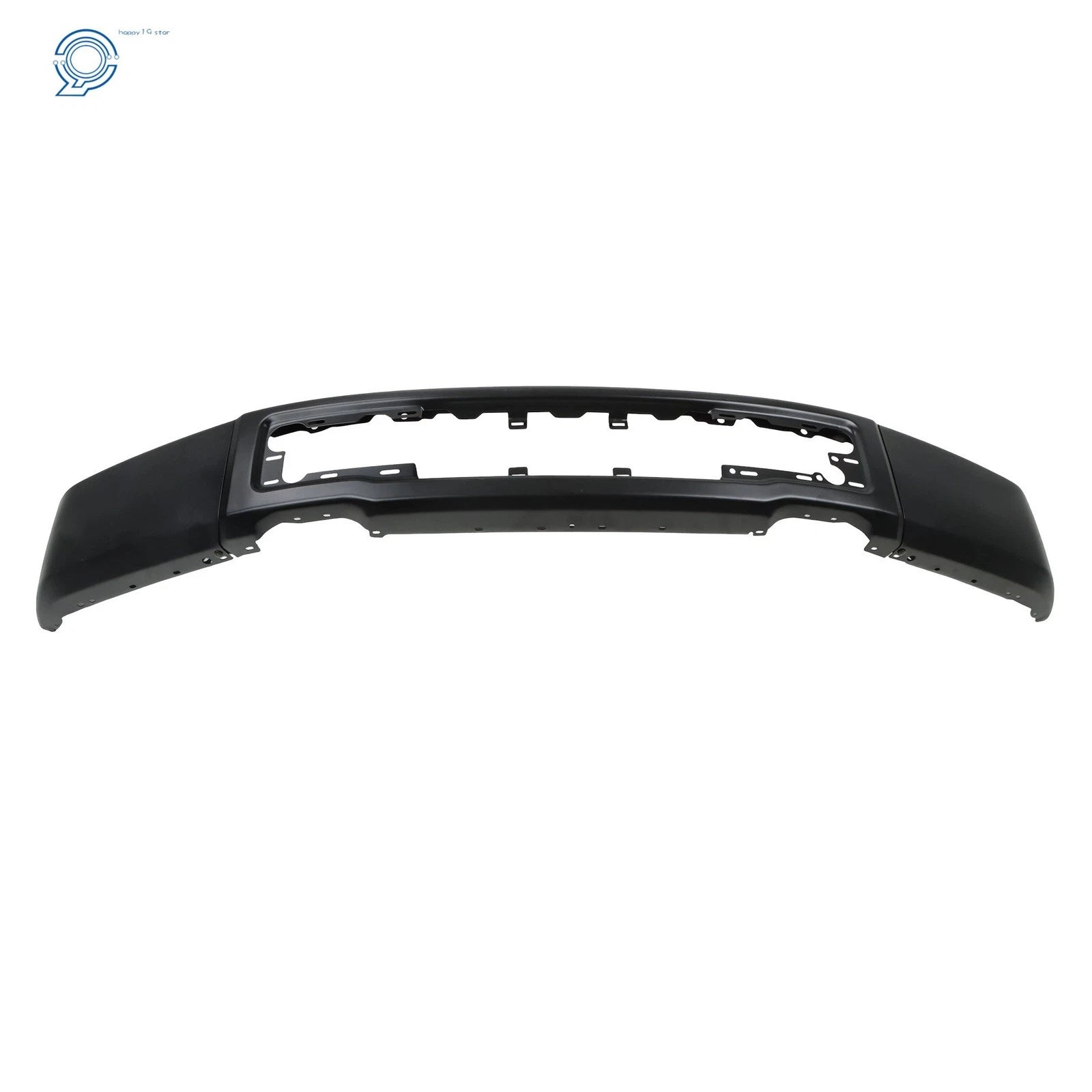 Front Bumper for Ford F150 (2015–2017) Black Split-Type Steel W/o Fog Lamps