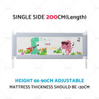 Adjustable Folding Bed Rail for Kids Safety (200CM)