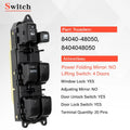 Driver Master Left Electric Power Window Switch for Toyota Highlander (2001–2007)