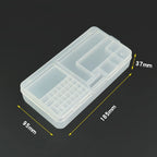 1X Small Plastic Clear Storage Box Organizer Case with Lid