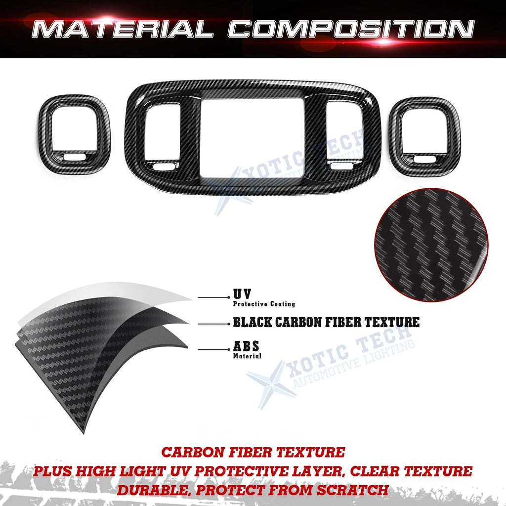 Dash Navigation Screen Air Vent Outlet Molding Cover for Dodge Charger (2015-2023)