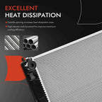 Radiator for Nissan Leaf (2011–2012) Aluminum Crossflow