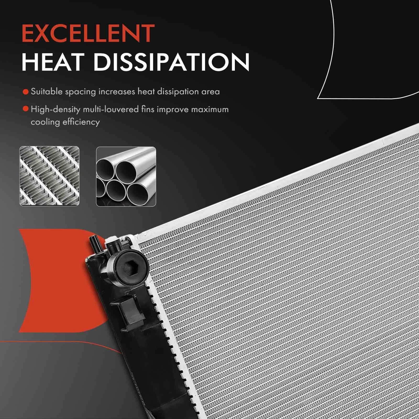 Radiator for Nissan Leaf (2011–2012) Aluminum Crossflow