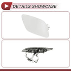 Bumper Headlight Washer Nozzle Cover Cap for BMW Z4 White (2009 - 2016)