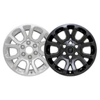 Wheel Skins 4pc Gloss Black 18 Inch Double Spoke for 2014–2018 GMC Sierra