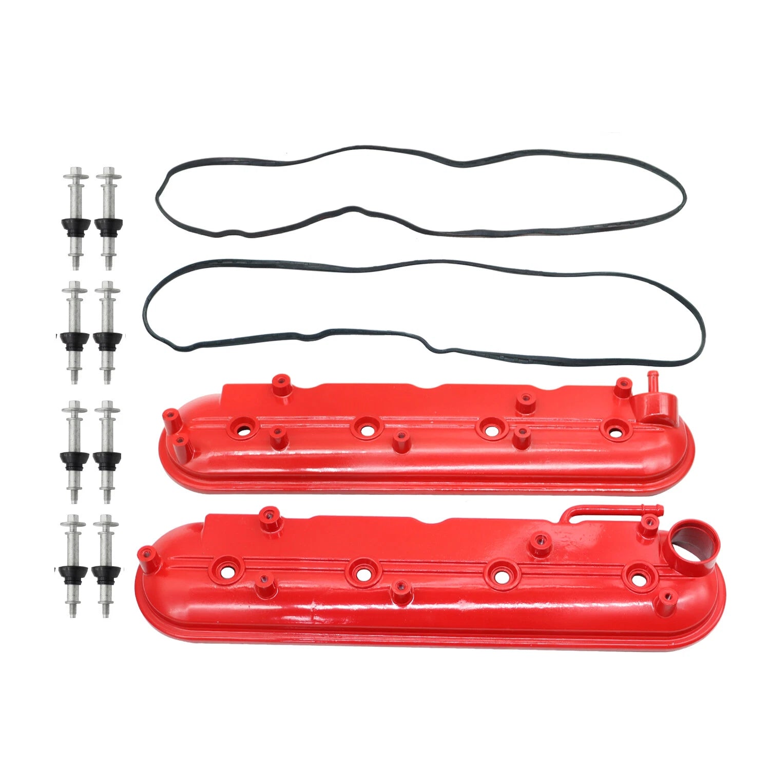 LH & RH Valve Cover Set w/ Gasket & Bolts for Chevy Silverado GMC Cadillac (1999–2008)
