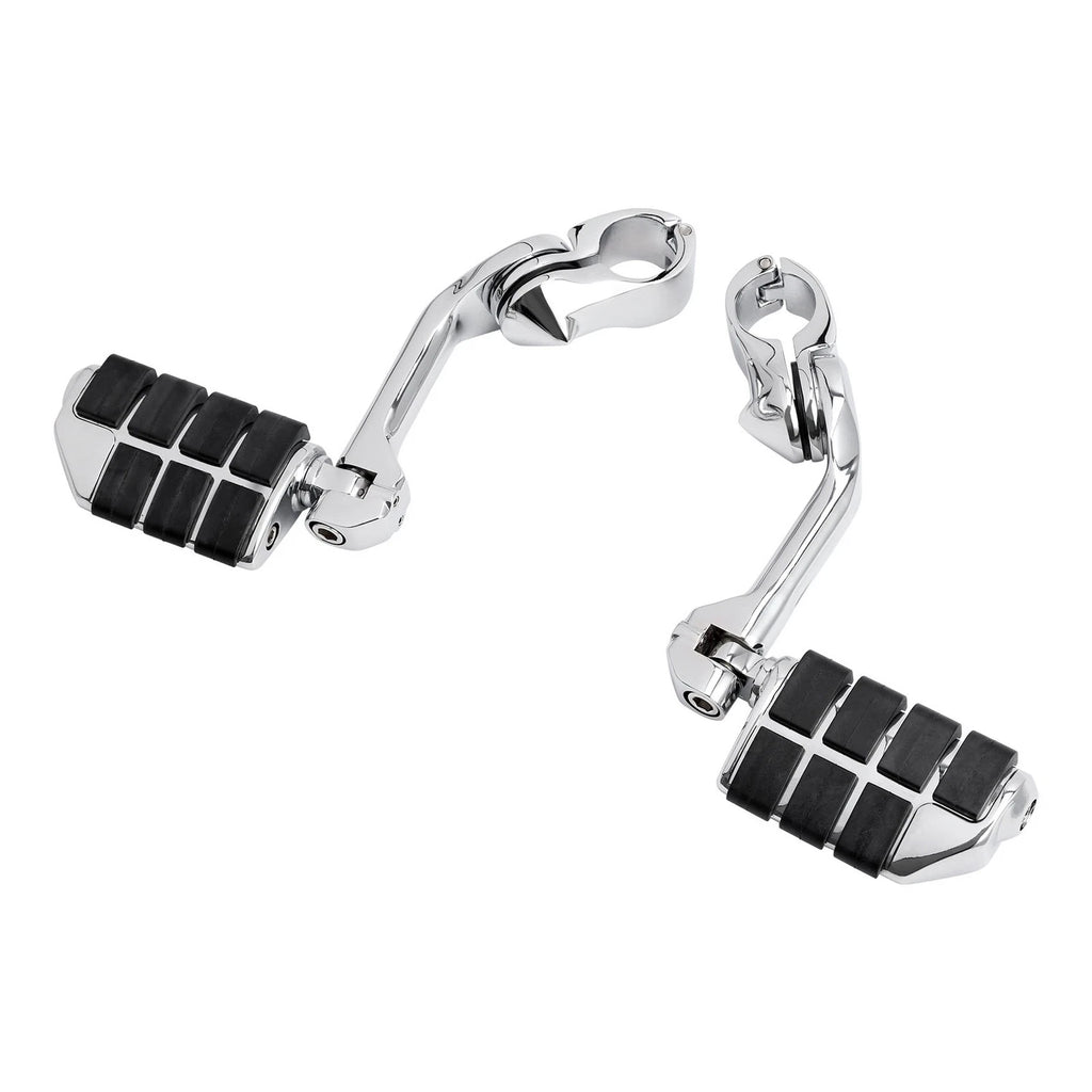 32mm Chrome Foot Pegs for Highway Engine Guards (Universal Fit)
