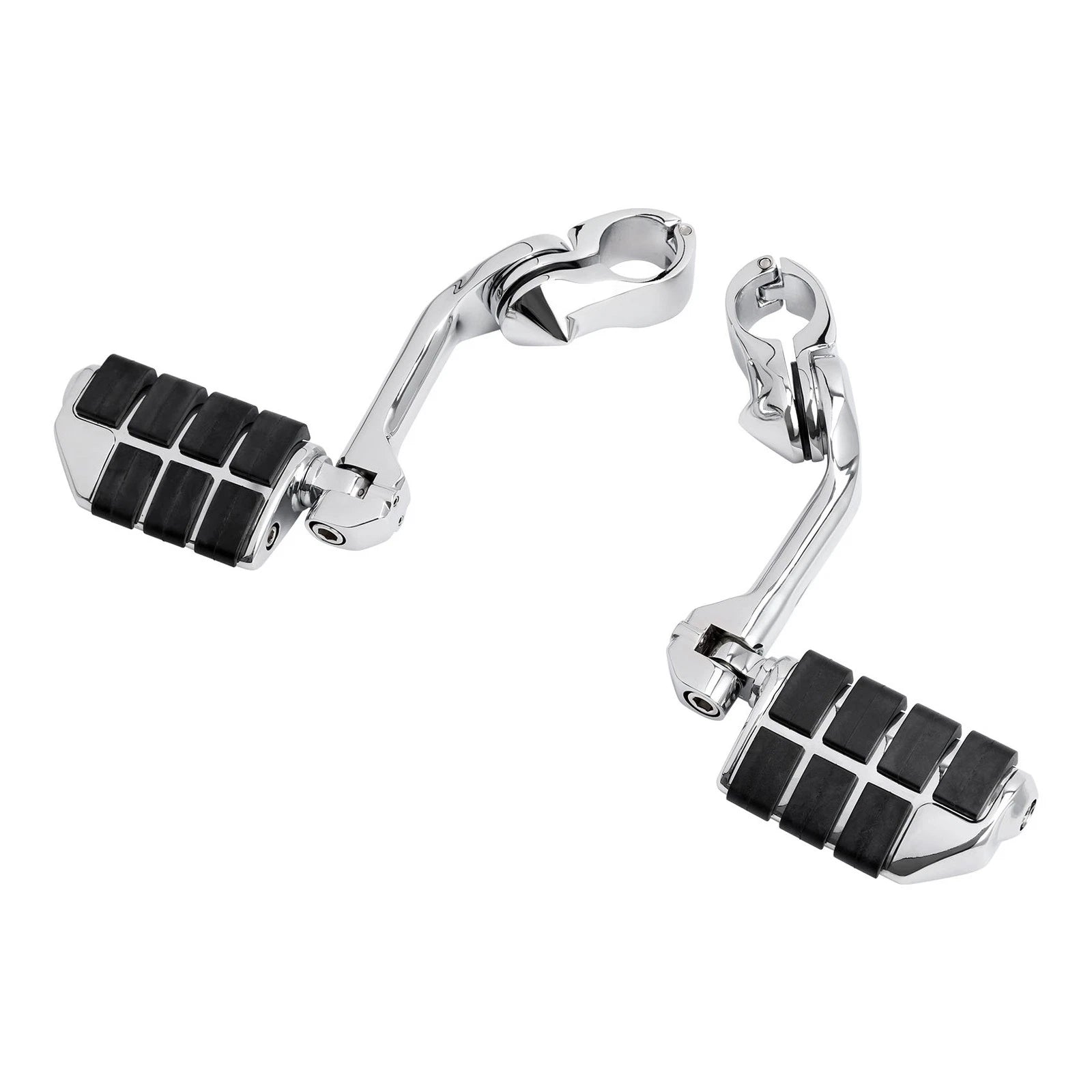 32mm Chrome Foot Pegs for Highway Engine Guards (Universal Fit)