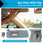 Sun Visor with Clip for Hyundai Getz (2002–2011) Grey