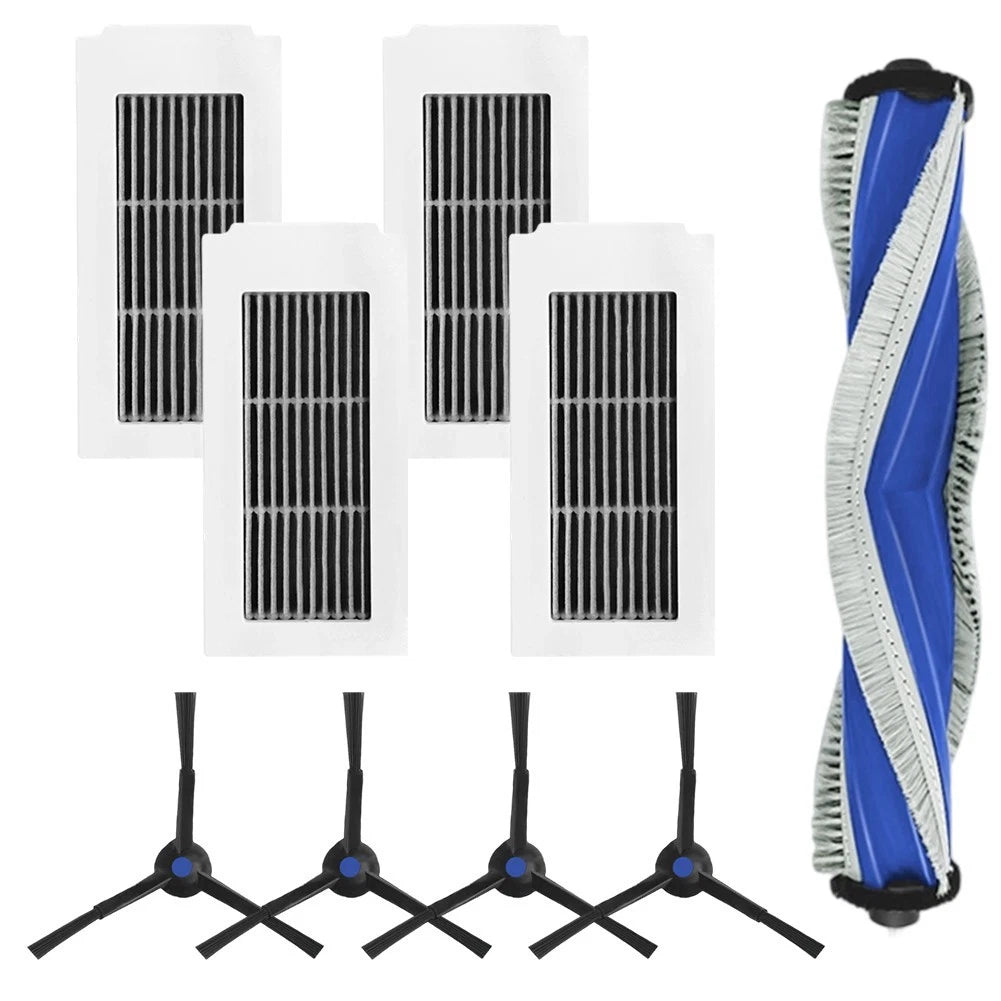 Main Brush and Side Brush Filter Set for Ecovacs Hybrid Robot Vacuum
