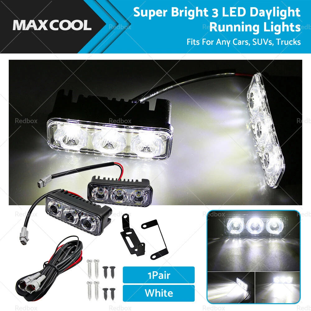 2X LED Daylight Running Lights DRL for Universal 12V