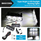2X LED Daylight Running Lights DRL for Universal 12V