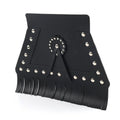 PU Leather Rear Fender Mud Flap Cover with Fringe for Harley