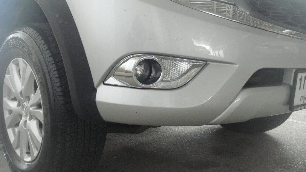 Chrome Fog Lamp Covers for Mazda BT-50 2nd Gen (2012-2017)