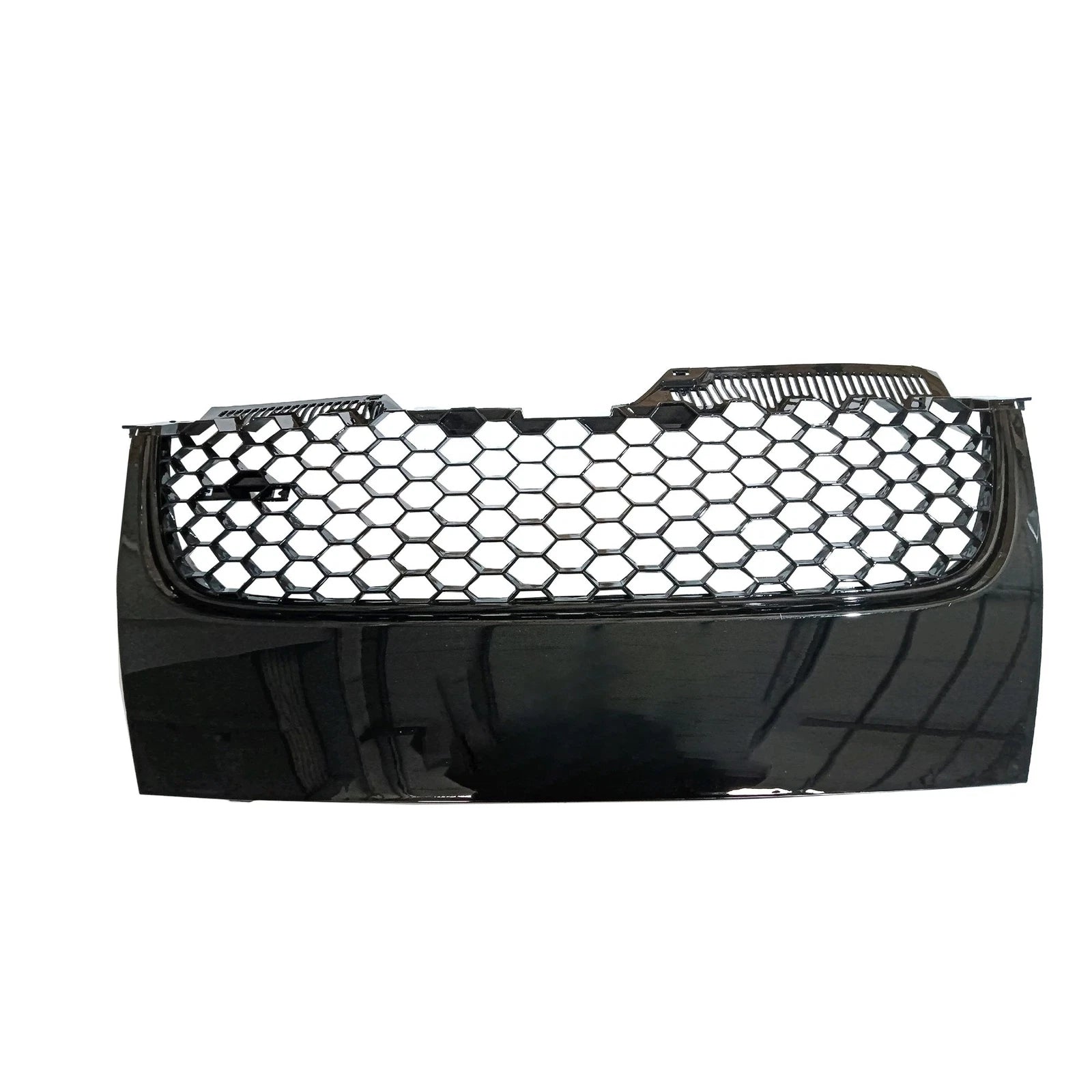 Upper Mesh Grille for VW Jetta GLI GTI (2006–2009) Black with Chrome Trim