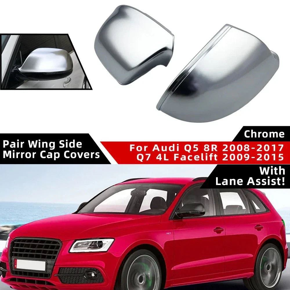 Side Mirror Cap Covers  for Audi Q7/Q5 (2009–2017)