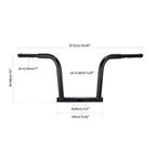 12" Rise Handlebar for Harley Dyna FLD (2012–2016) Street Bob FXDB (2006–2017)