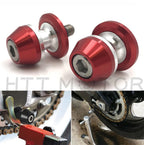 2X CNC Swingarm Spools Sliders for Universal Motorcycle 6MM Red