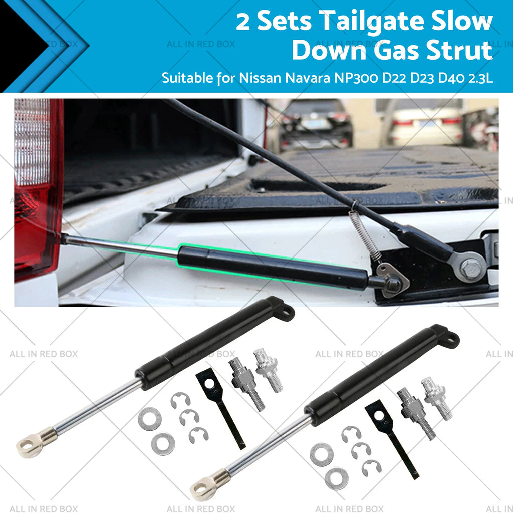 2 Sets Rear Tailgate Gas Strut Kit for Nissan Navara NP300 (2015–2023)