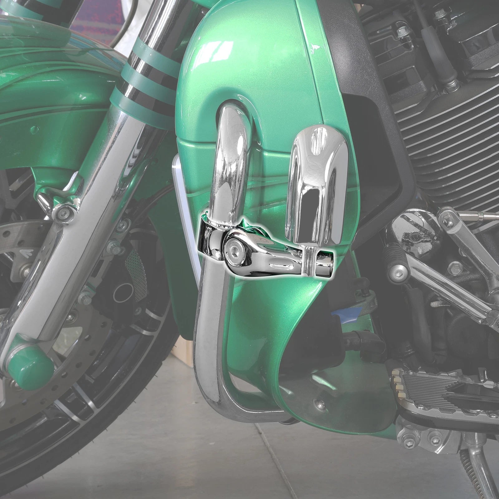 1-1/4" Short Angle Highway Pegs Mount Kit for Harley Touring (2014–2023)