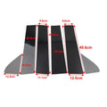 Black Window Pillar Post Door Trim for Chevrolet Silverado GMC Sierra 1500