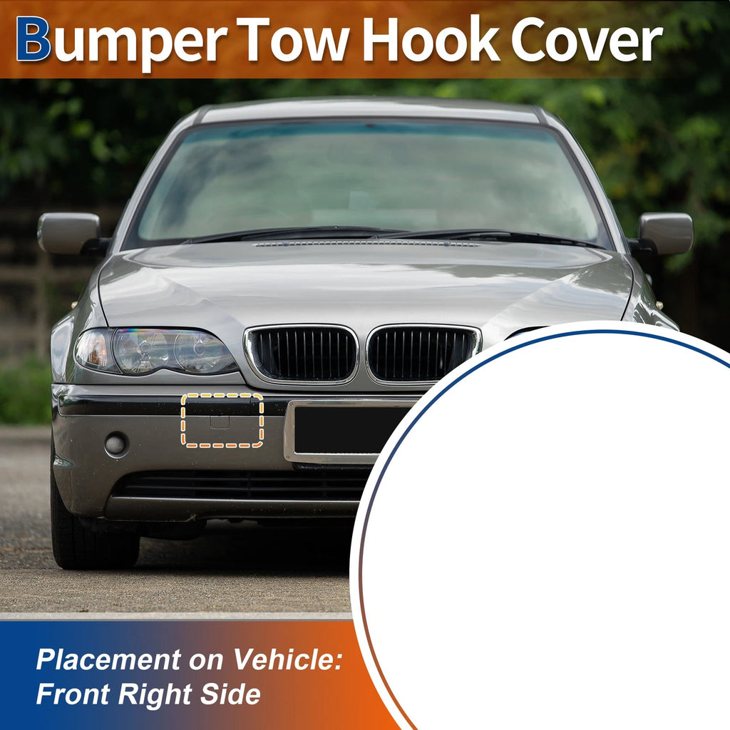 Tow Hook Cover for BMW 3 E46 (2001–2005) No. 51117044125 Unpainted