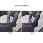 Knee High Dress Socks for Men - Ultra Thin Sheer Silky Striped (1 Pair)
