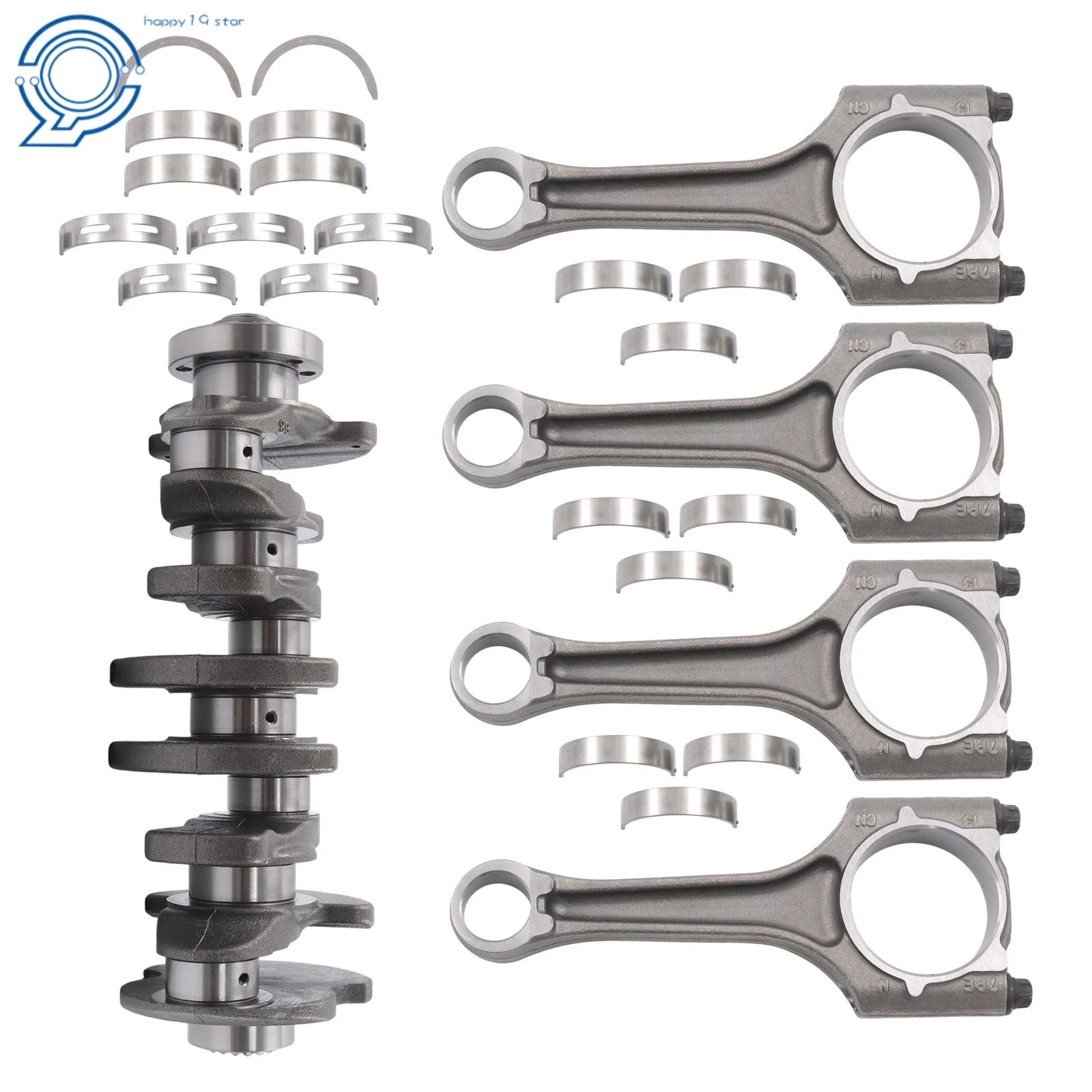 Set of 4 Crankshaft Rods Bearings for Audi VW EA888 (2012–2020) 06H105021M