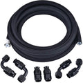 10ft Black Nylon PTFE Fuel Line Kit for E85 (6AN 8AN 10AN)