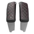 Red Stitching Saddlebag Lid Covers for Harley Electra Street Glide (2014-2023)