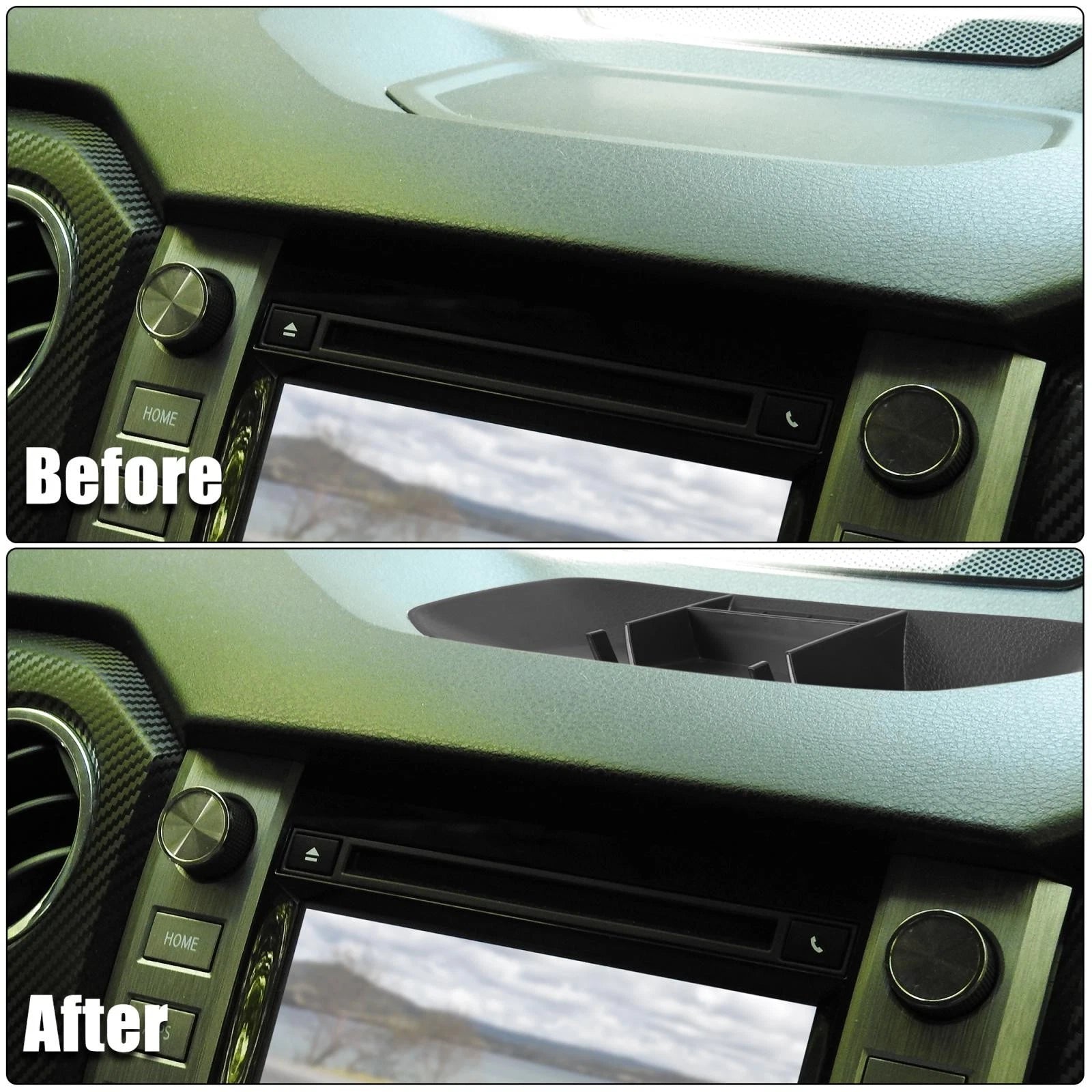 Mobile Phone Mount Holder Console Dash Storage Box Tray for Toyota Tundra (2014–2021)
