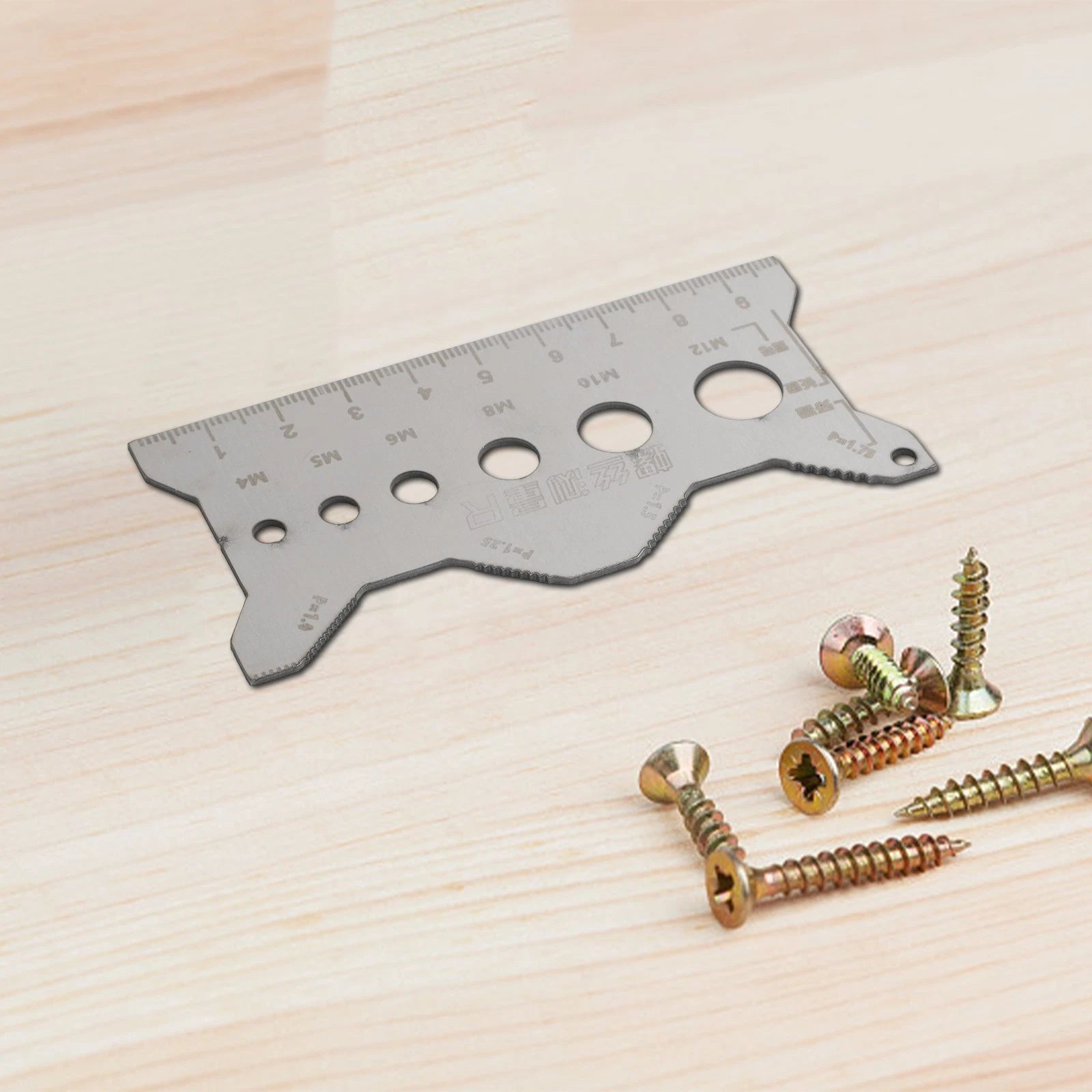 Screw Thread Gauge Tool for Accurate Diameter and Pitch Identification