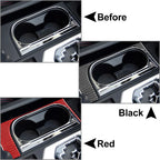 Center Console Water Cup Holder Cover for Toyota Tundra (2014-2021) Black