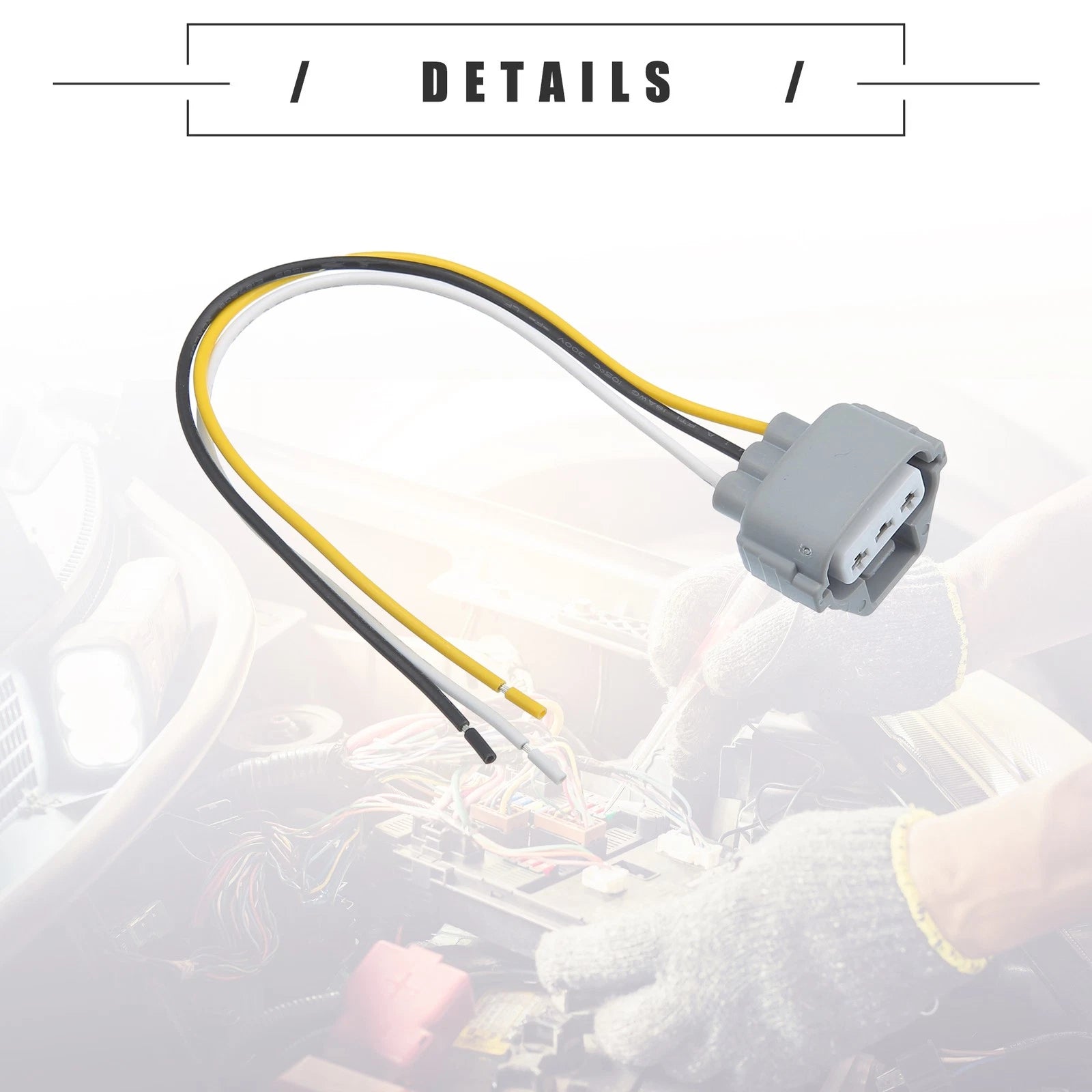 Front Turn Signal Wiring Harness Connector Plug for Toyota (1 Set)