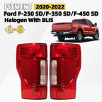 Halogen Tail Lights Pair for Ford F250 F350 F450 Super Duty (2020–2022)
