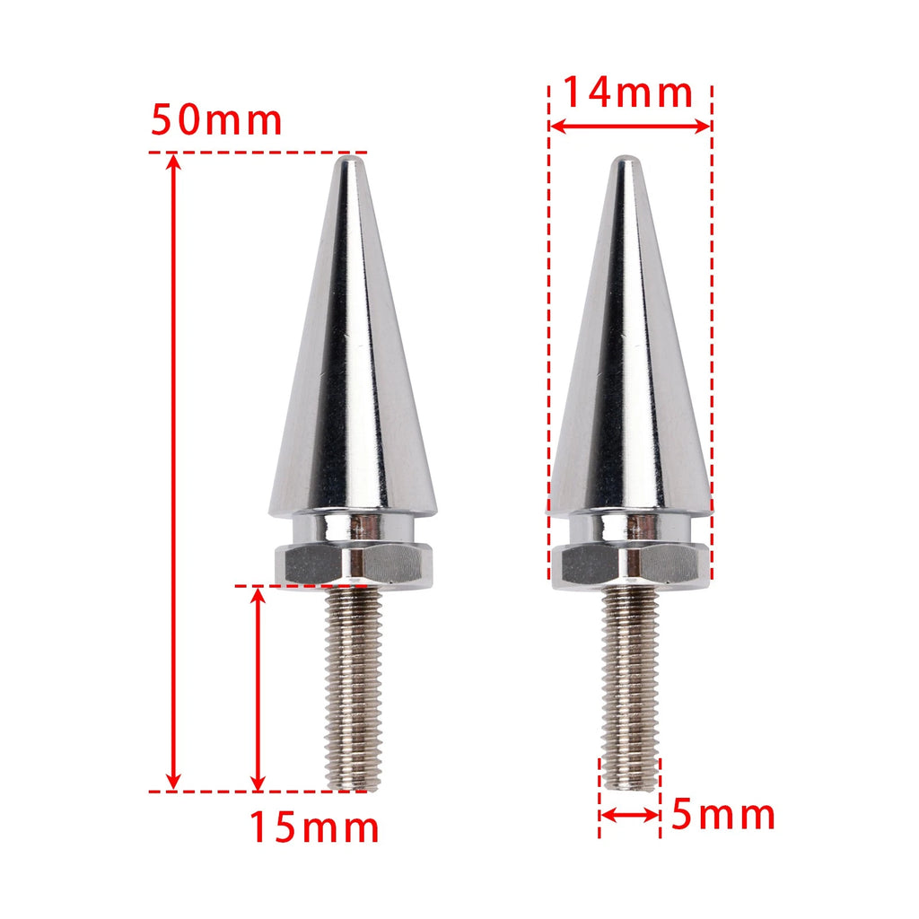 Set of 4 Spike Windshield Fairing Bolts in Silver for Touring Road Glide (2015–2025)