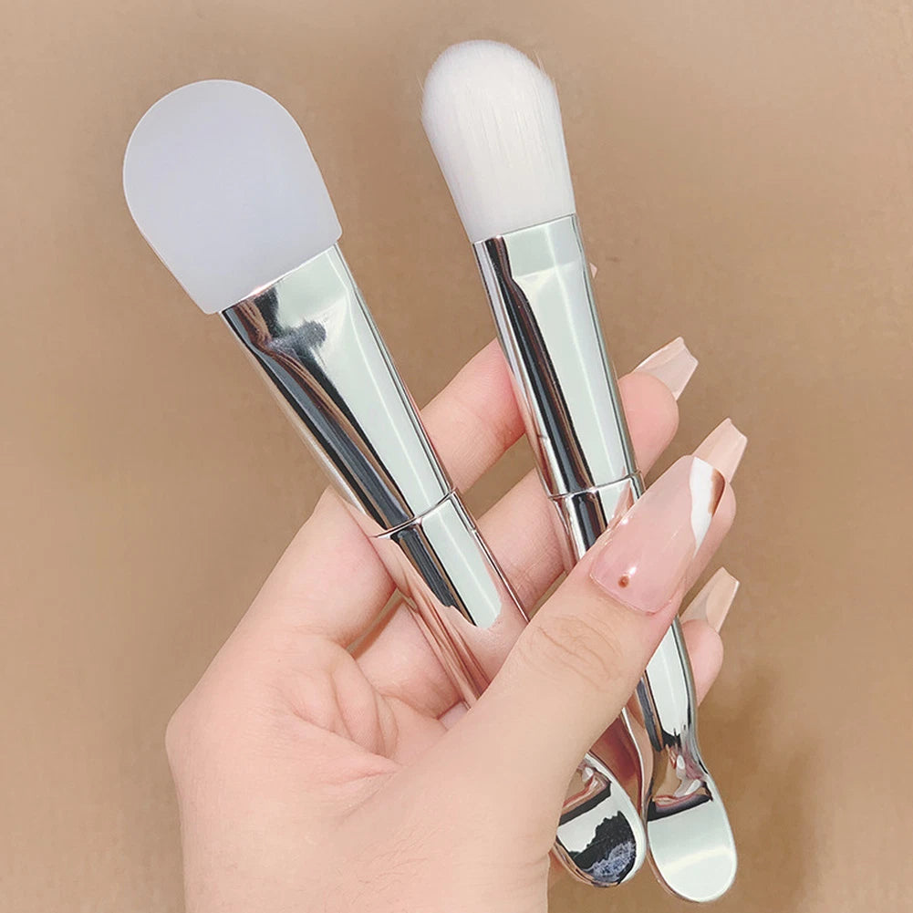 Double Ended Silicone Brush for Face and Body Treatment (17 cm)